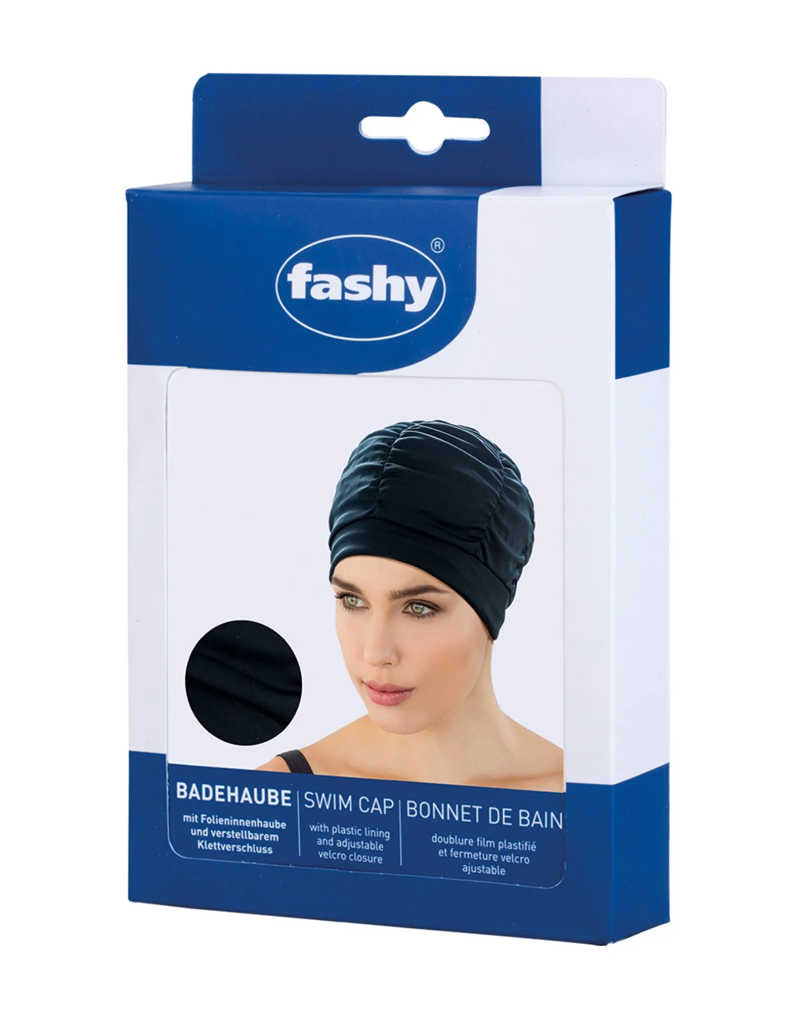 Pleated Fabric Swim Cap