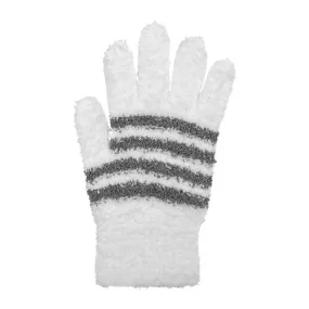 POLYCHENILLE STRETCH GLOVE WHITE