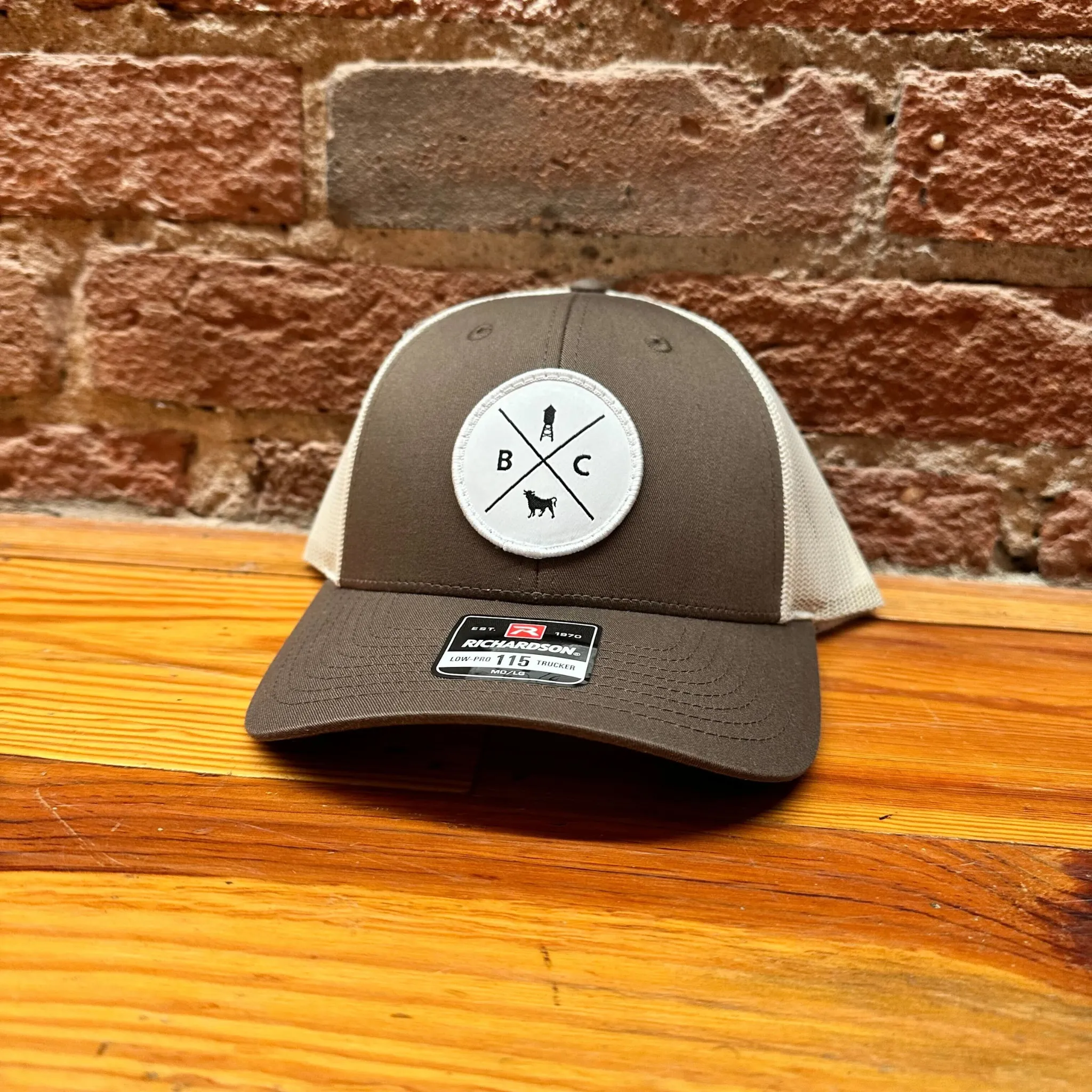 Richardson Woven Quad Logo Trucker