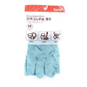 Rubber Gloves -M (Rubber/Thin/S/BL/M (1pr))