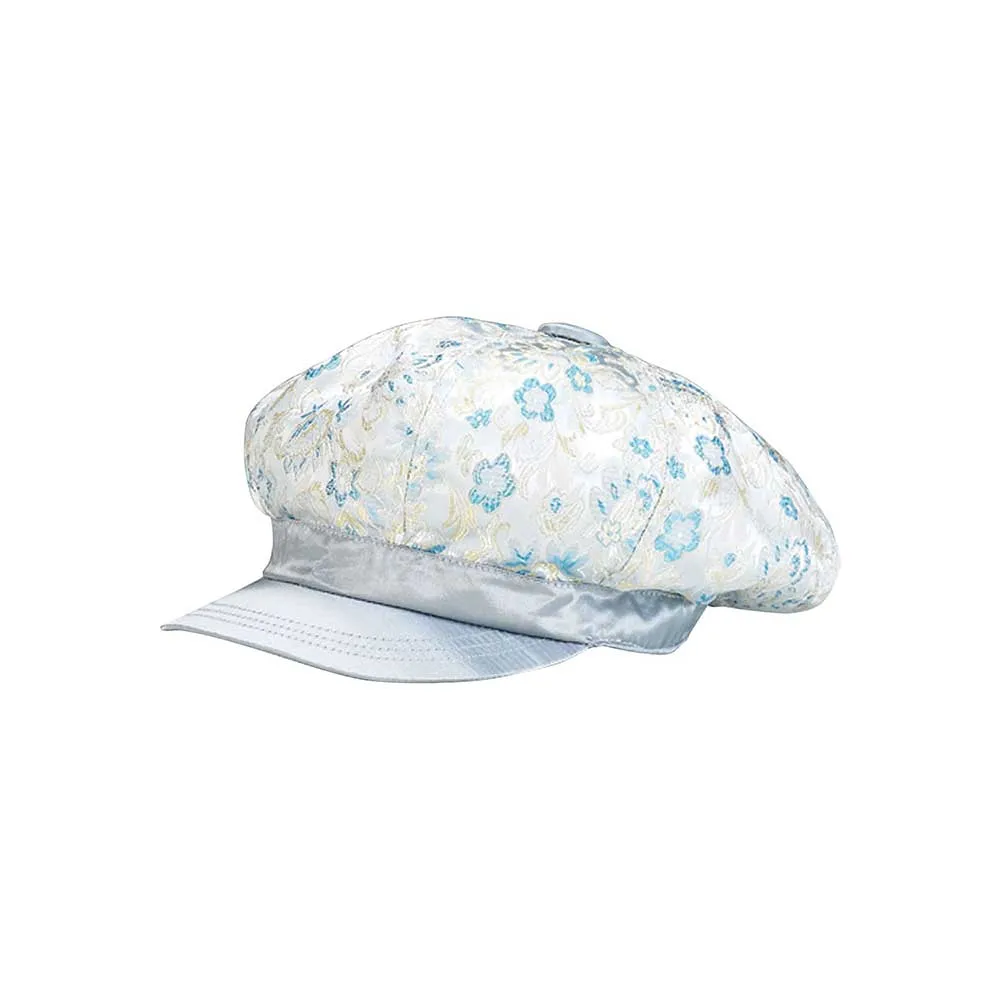 Satin Tapestry Newsboy Cap