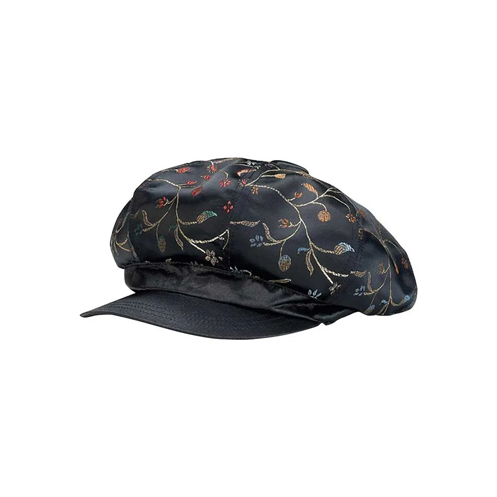 Satin Tapestry Newsboy Cap