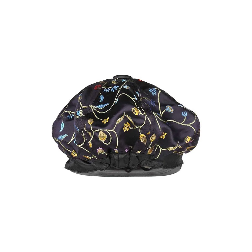 Satin Tapestry Newsboy Cap