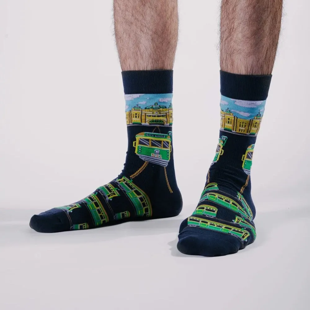 Spencer Flynn: Mens Flinders Feet Station Sock