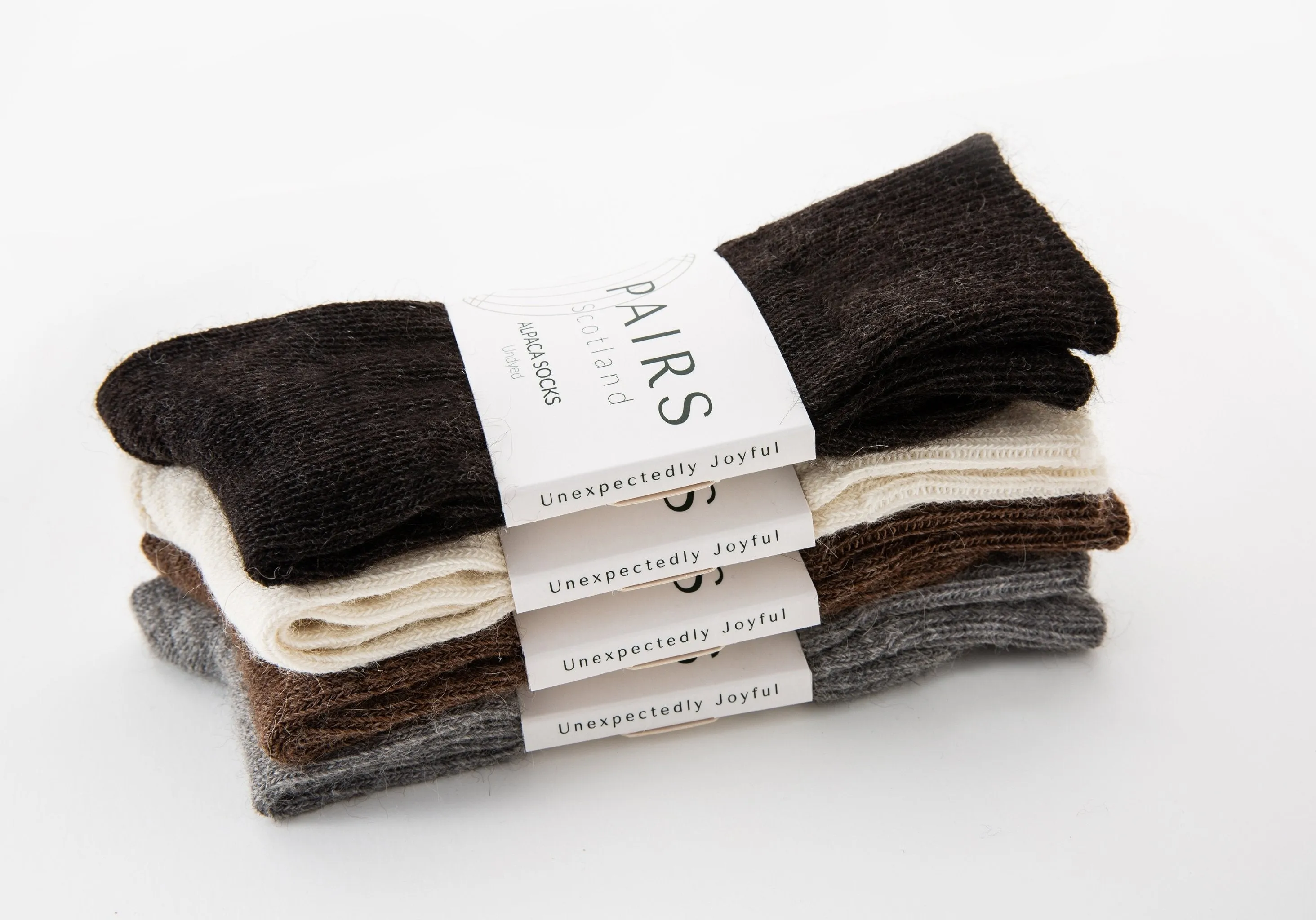 The Natural Alpaca Socks Collection  - Made in Britain