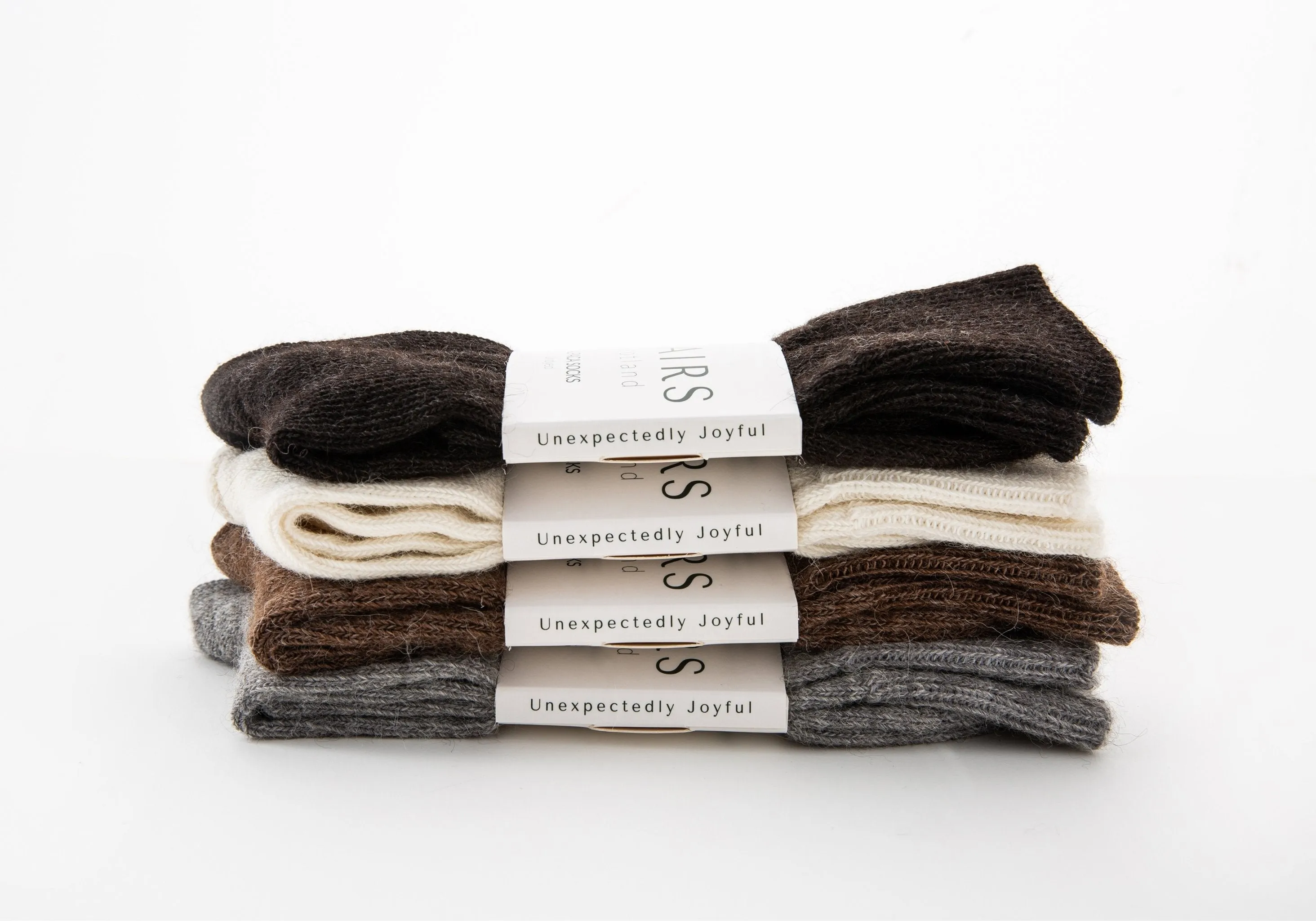 The Natural Alpaca Socks Collection  - Made in Britain