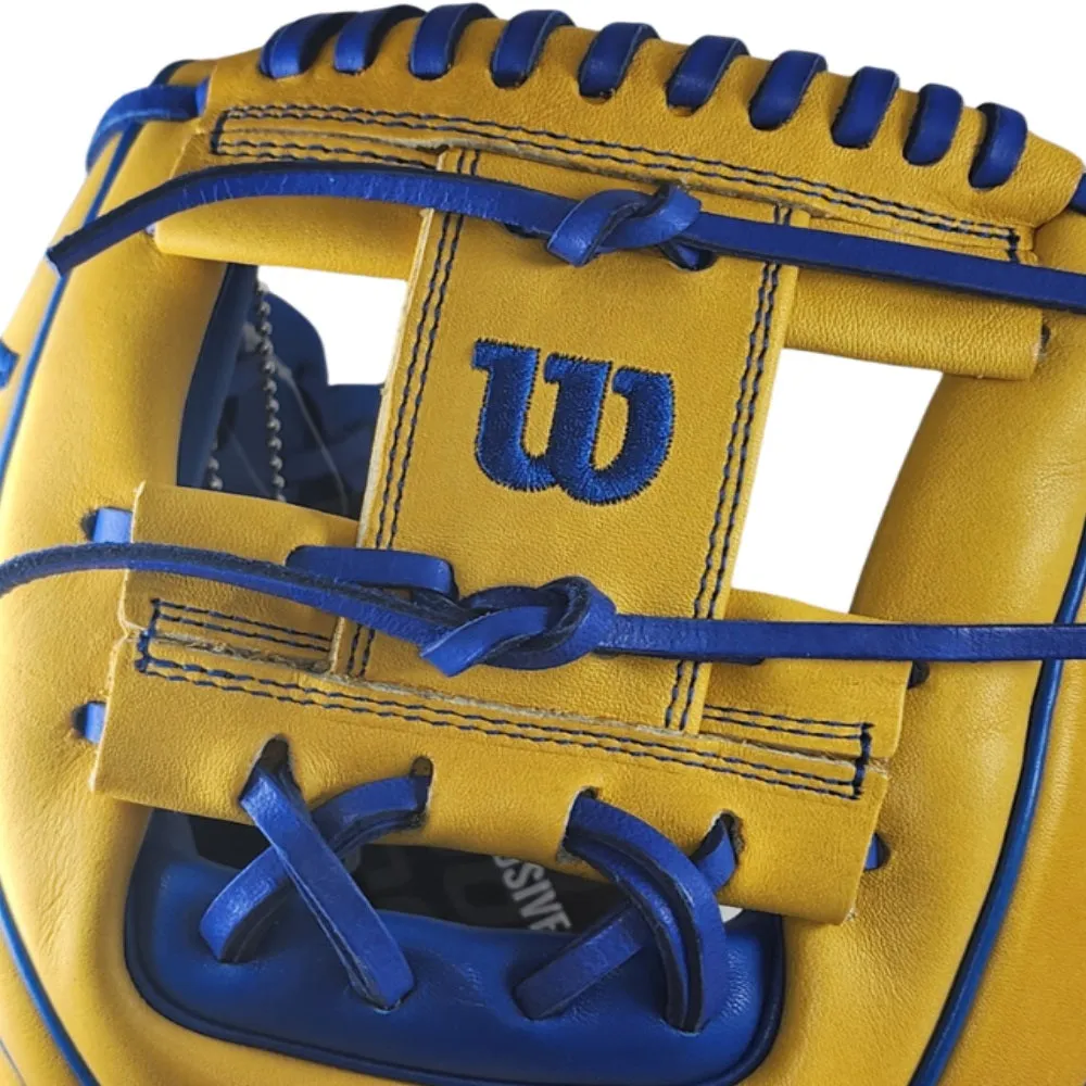 Wilson Custom A2000 1786 11.5" Infield Glove: Yellow and Royal