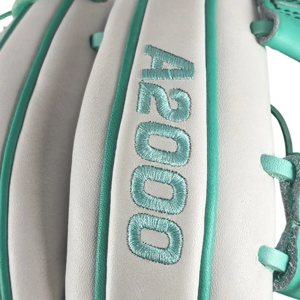 Wilson Custom "The Mint" A2000 1786 11.5" Infield Glove: White and Teal