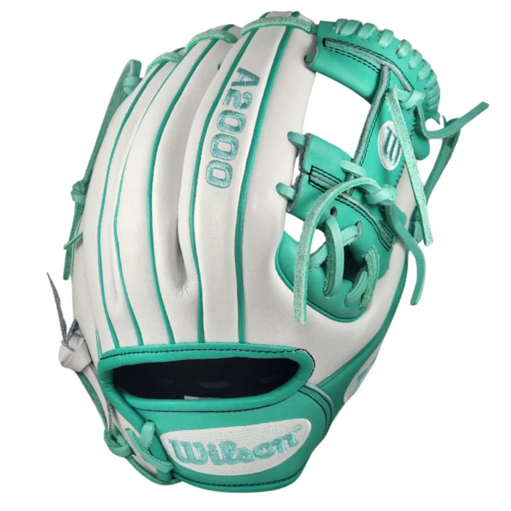 Wilson Custom "The Mint" A2000 1786 11.5" Infield Glove: White and Teal