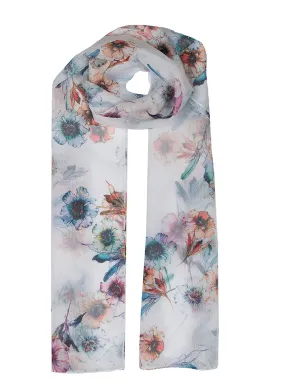 Women's Floral Print Lightweight Scarf