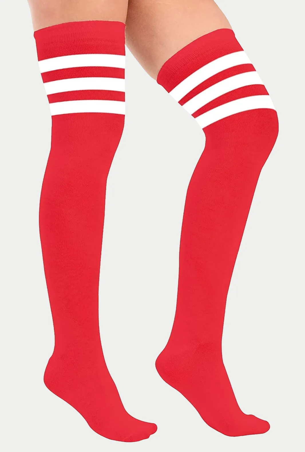 Womens Over The Knee Socks Referee 3 Stripes