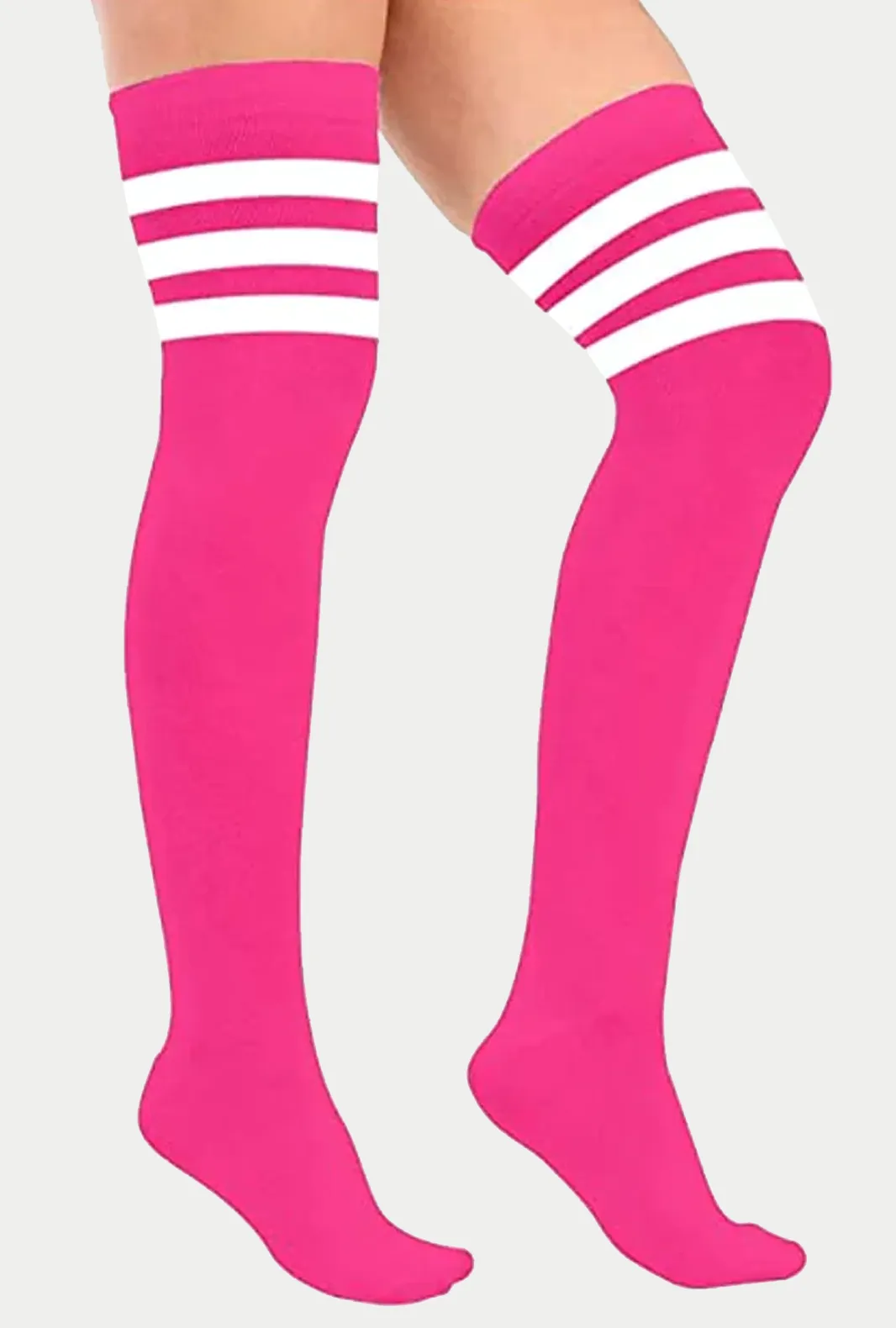 Womens Over The Knee Socks Referee 3 Stripes