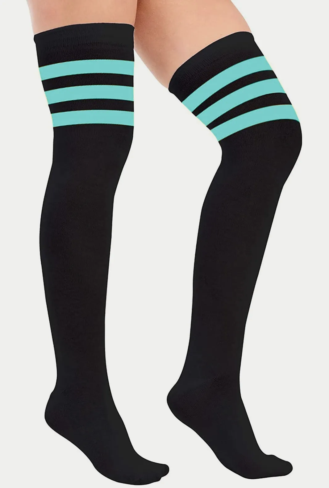 Womens Over The Knee Socks Referee 3 Stripes