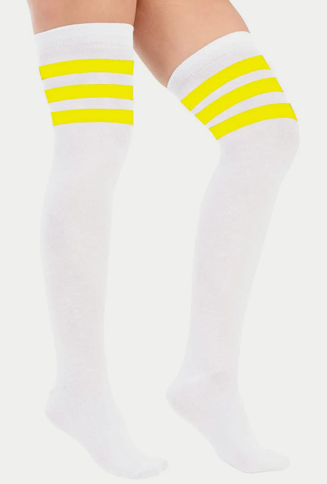 Womens Over The Knee Socks Referee 3 Stripes